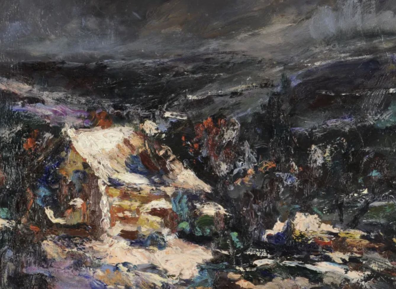 Émile Boggio, huile sur toile