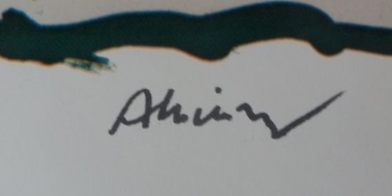 Pierre Alechinsky's signature