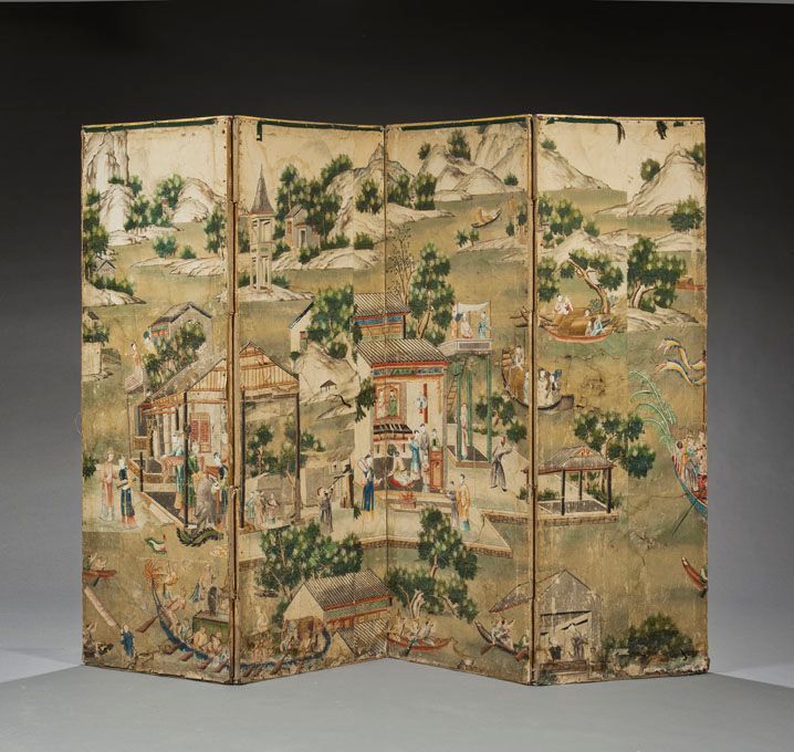 Kano School folding screen