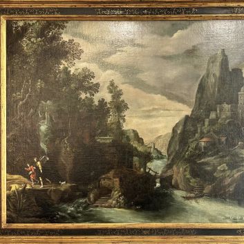 Early 17th-century Italian-Flemish school, after Paul Bril, oil on canvas