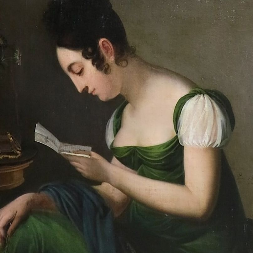 Louise Hersent, huile sur toile