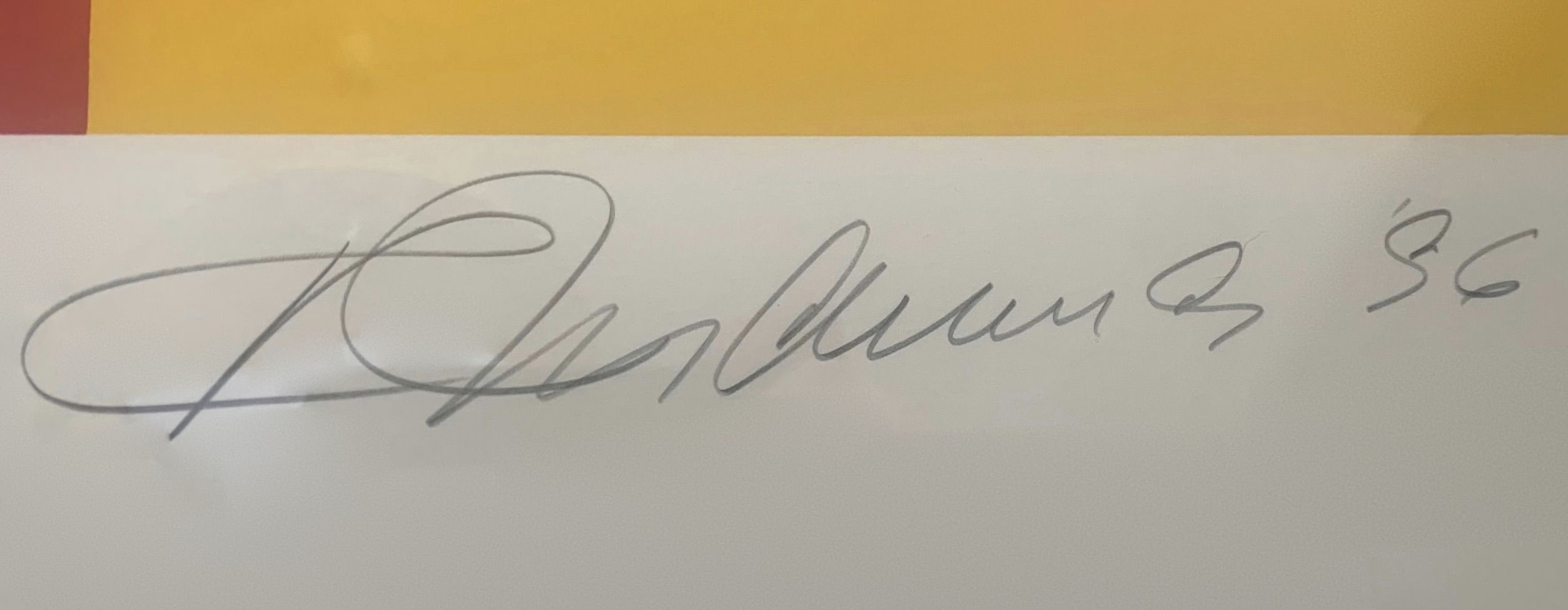 Robert Indiana's signature