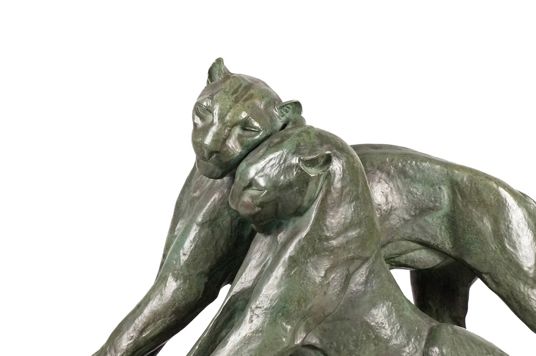 André Vicent Becquerel, bronze à patine brun-vert