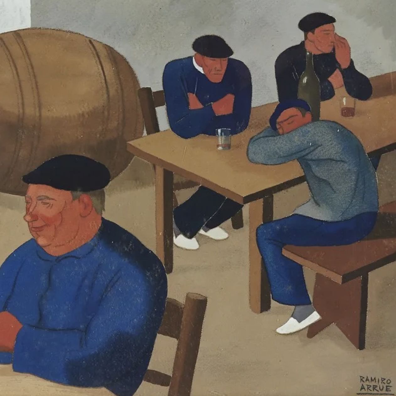 Ramiro Arrue, huile sur toile