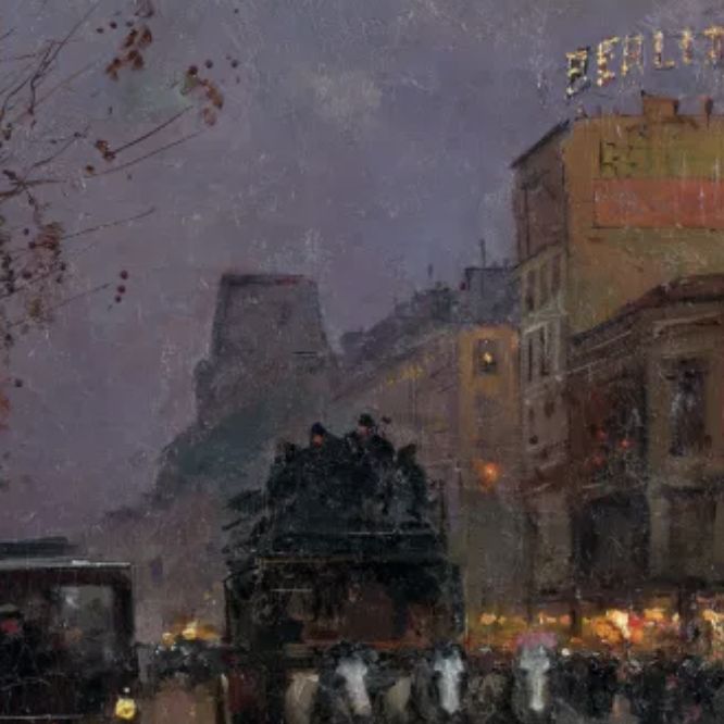 Édouard Cortès, oil on canvas