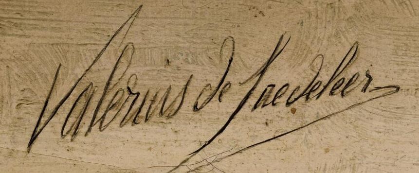 Signature of Valerius de Saedeleer