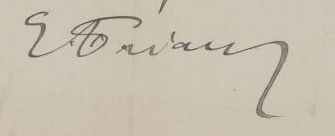 Signature of Emile Friant