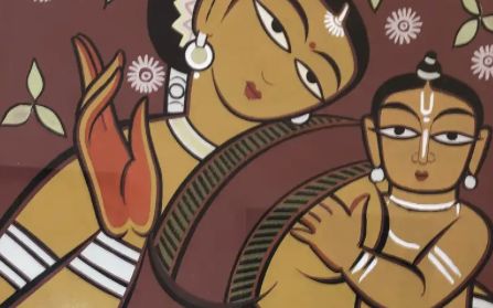 Jamini Roy, tempera on wood