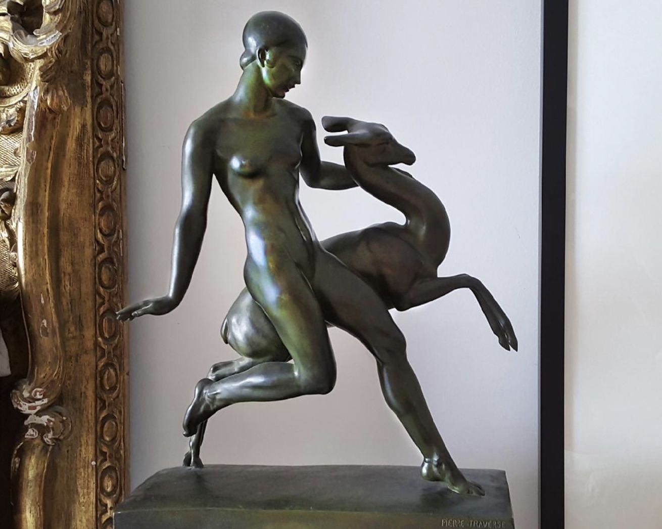 Pierre Traverse, bronze sculpture