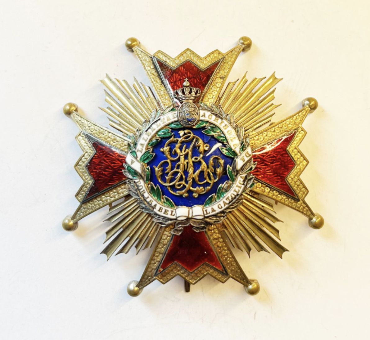 Plaque for the Grand Cross of the Order of Isabel la Católica