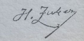 Signature de Henri Zuber