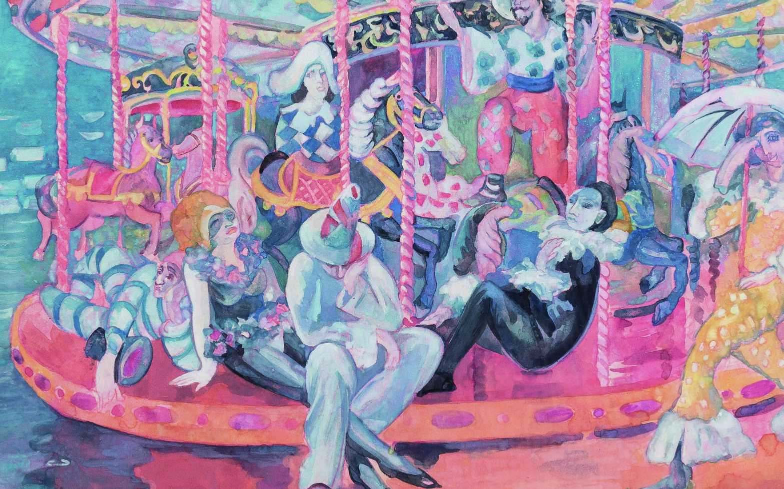 Boris Grigoriev, oil on canvas