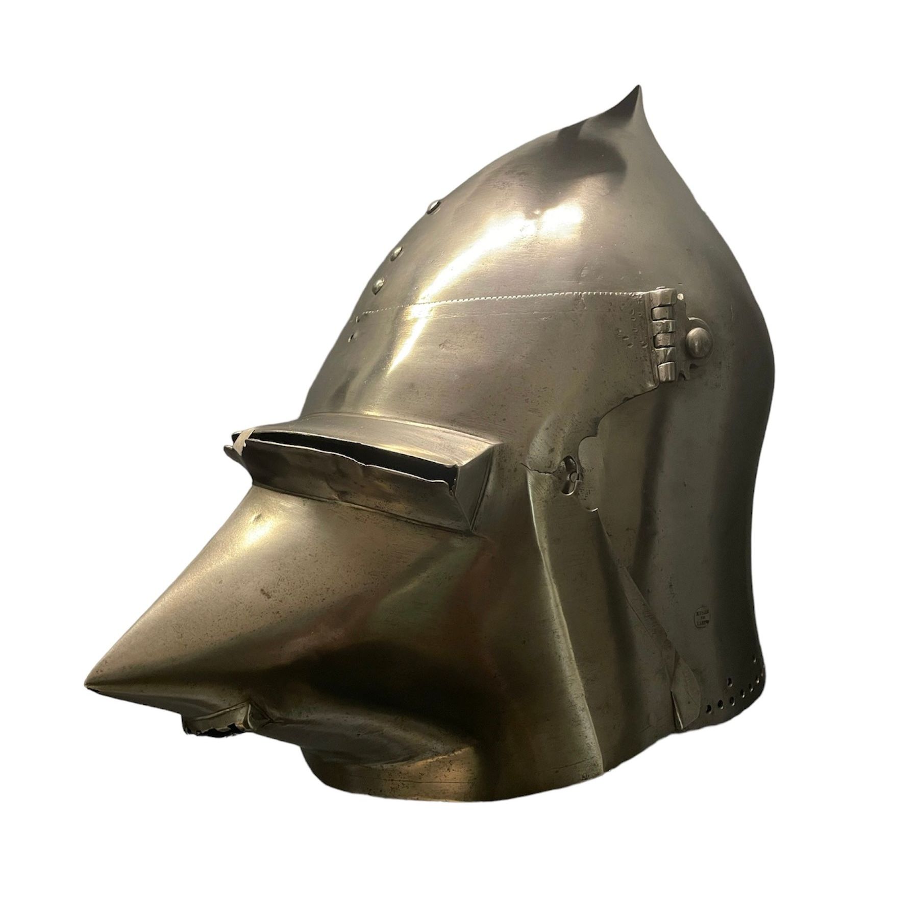 Steel dog muzzle helmet