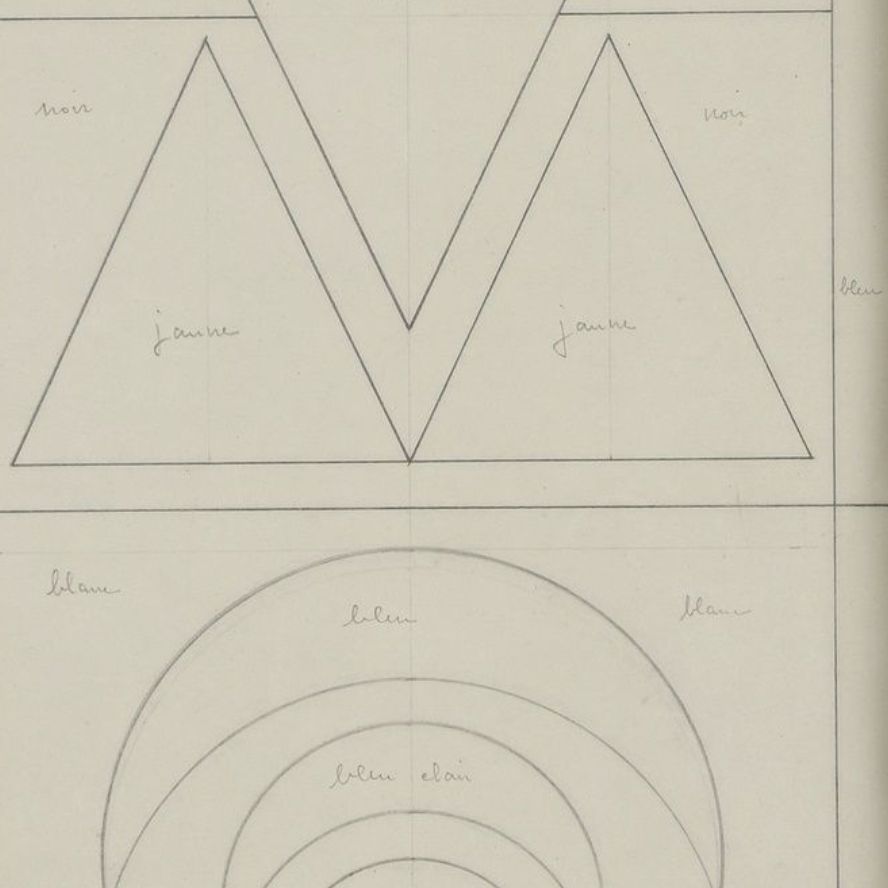 Auguste Herbin, dessin d'étude