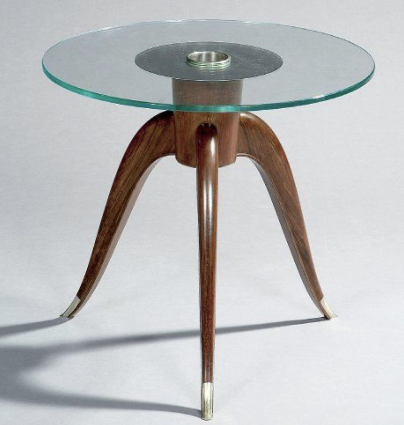 Léon Jallot, pedestal table with circular top