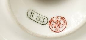 Signature and hallmark of the Sèvres factory