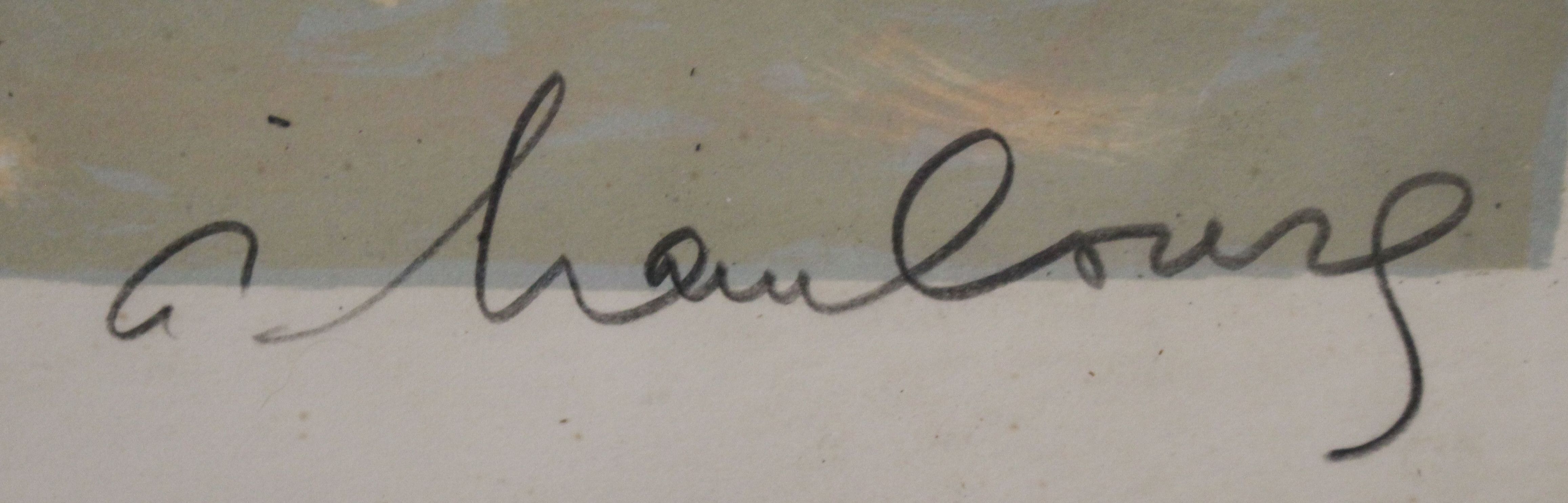 Signature of André Hambourg