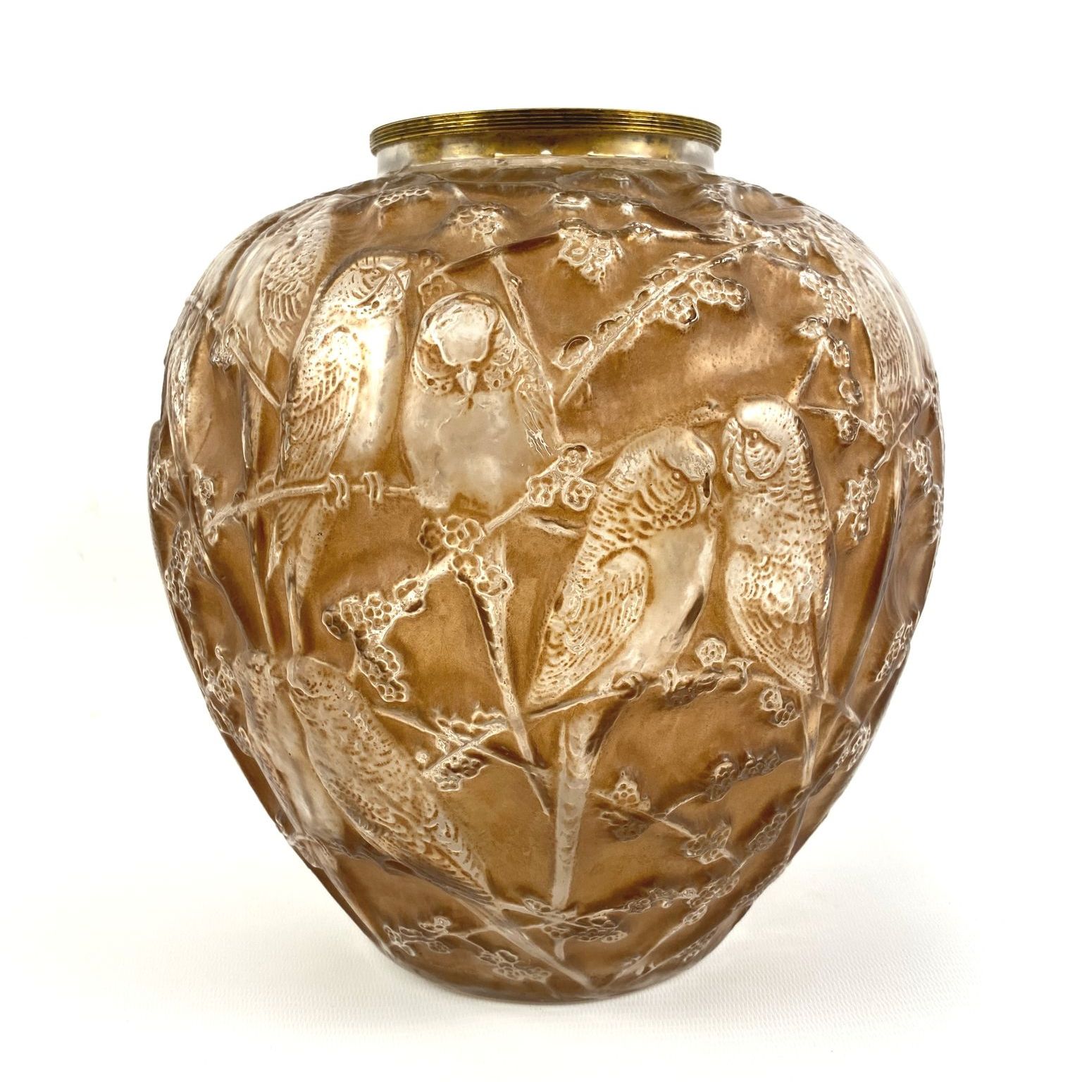 Lalique, glass vase