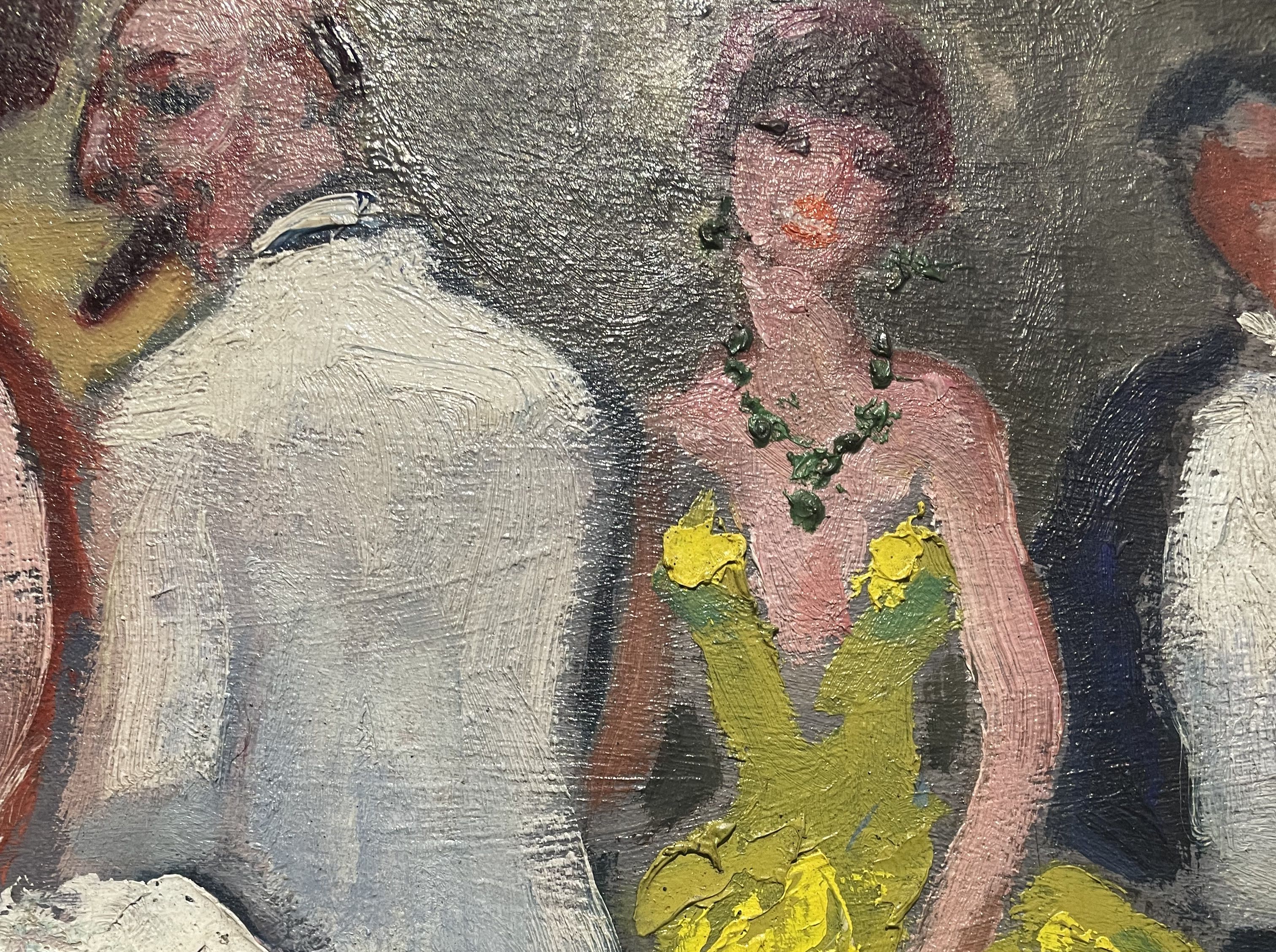 Van Dongen, oil on canvas, detail