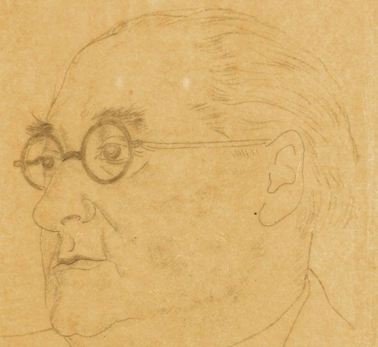 Foujita, pencil drawing