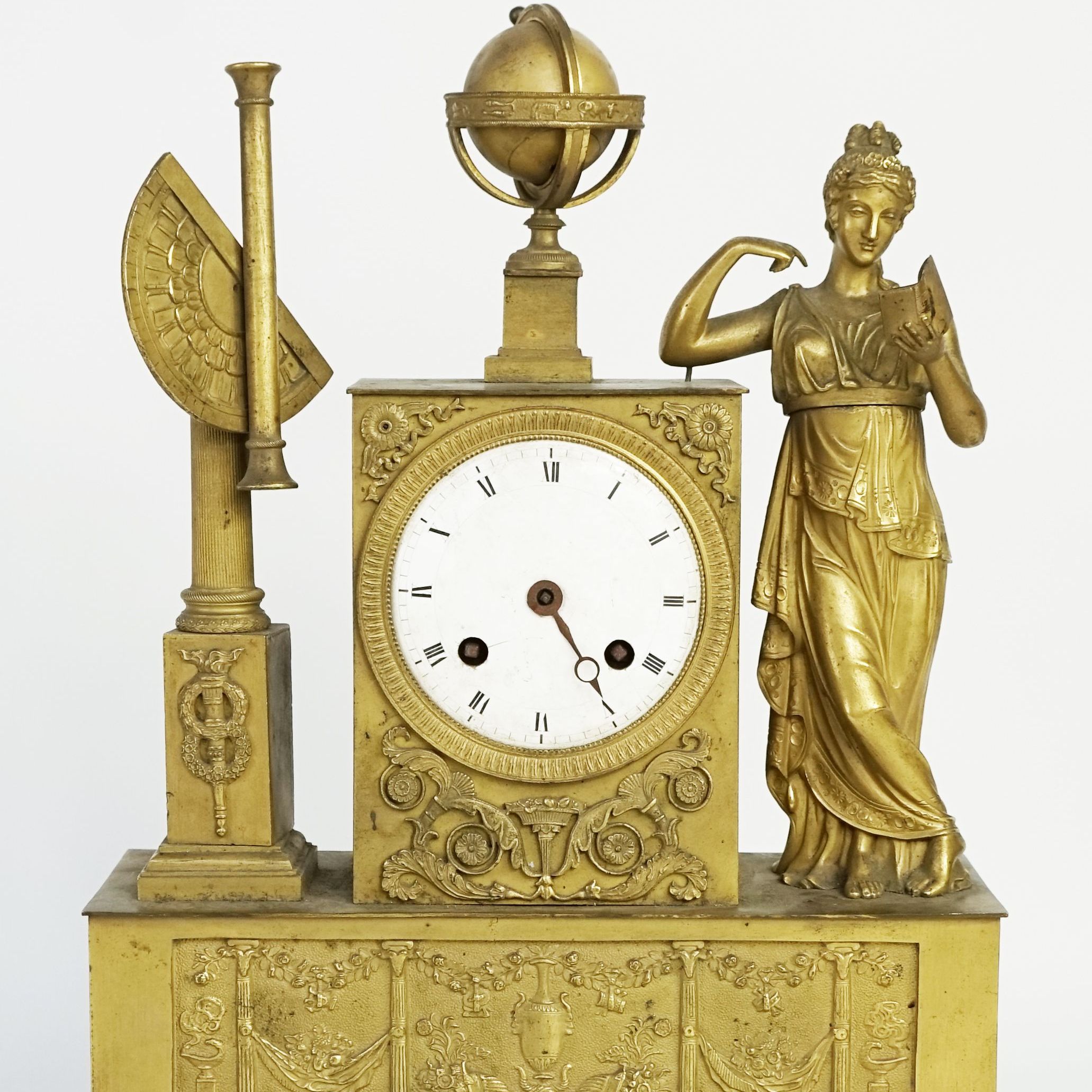 Gilt bronze clock, 19th century