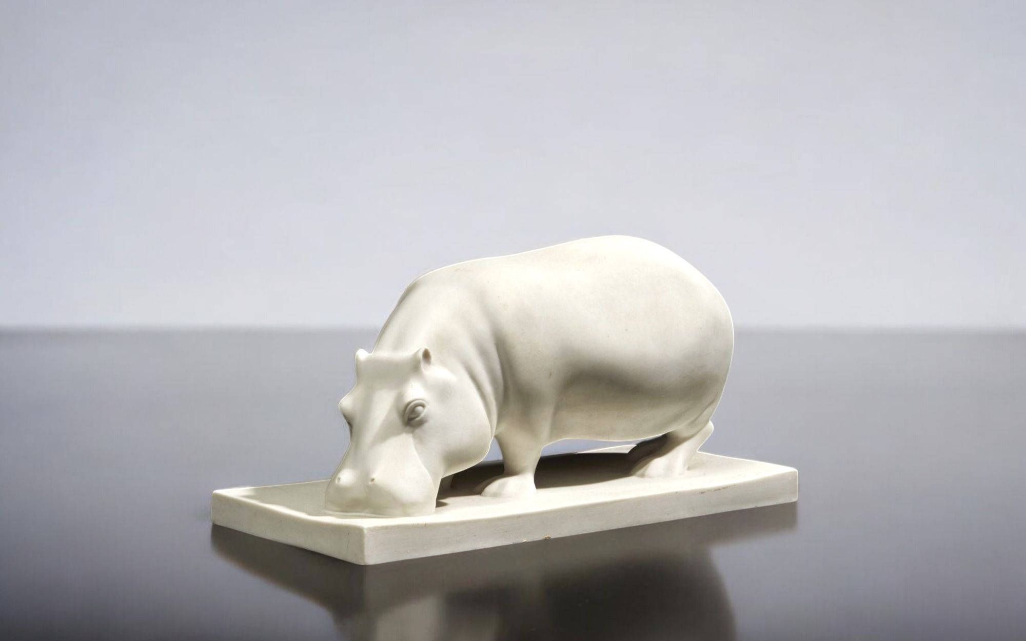 Armand Petersen and Sèvres, Porcelain Hippopotamus