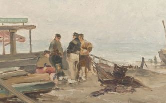Adrien Tanoux, oil on canvas