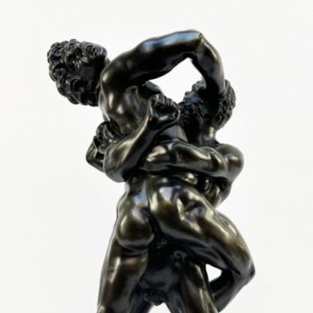After Stefano MADERNO (1575-1636), Hercules and Antaeus, bronze with brown patina