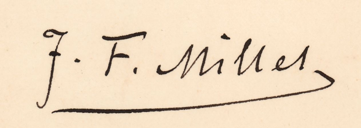 Signature of Jean-Francois Millet