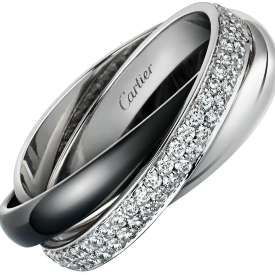 Cartier, Trinity ring in white gold