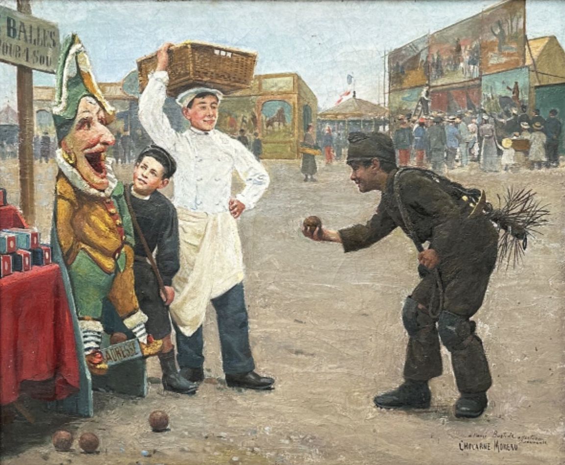 Paul Chocarne Moreau, huile sur toile