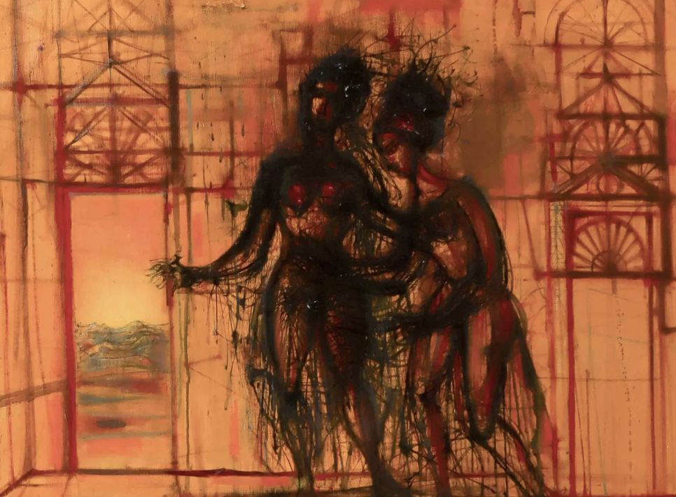 Jean Carzou, huile sur toile