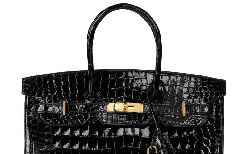 Hermès, Birkin bag in black crocodile leather