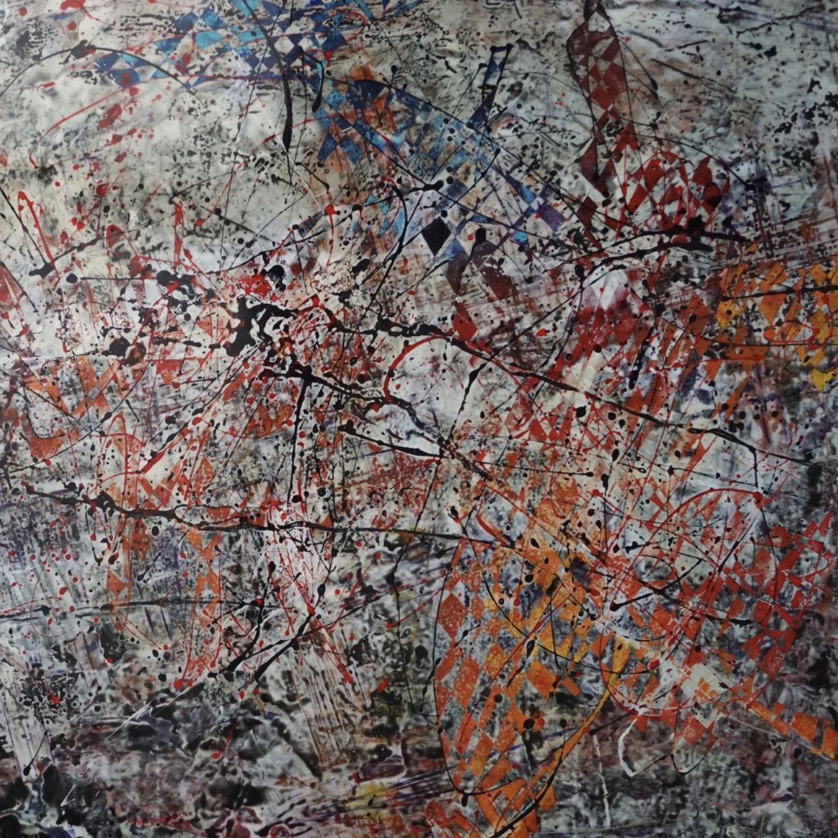 Janet Sobel, peinture et techniques mixtes