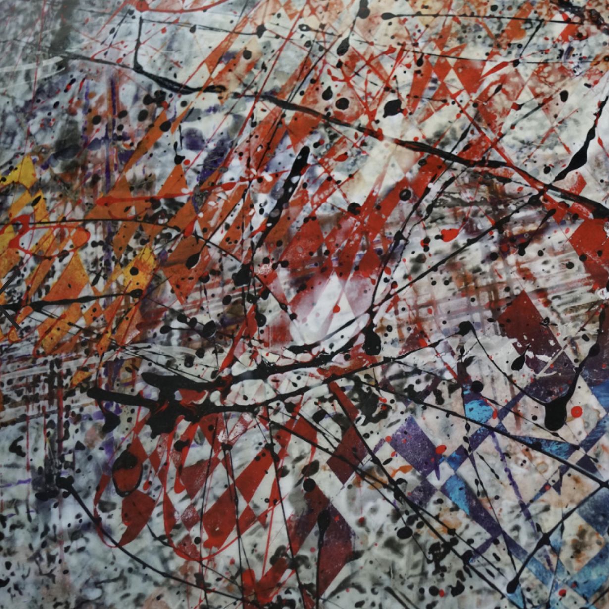 Janet Sobel, peinture et techniques mixtes