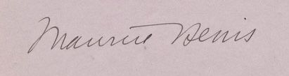 Signature of Maurice Denis