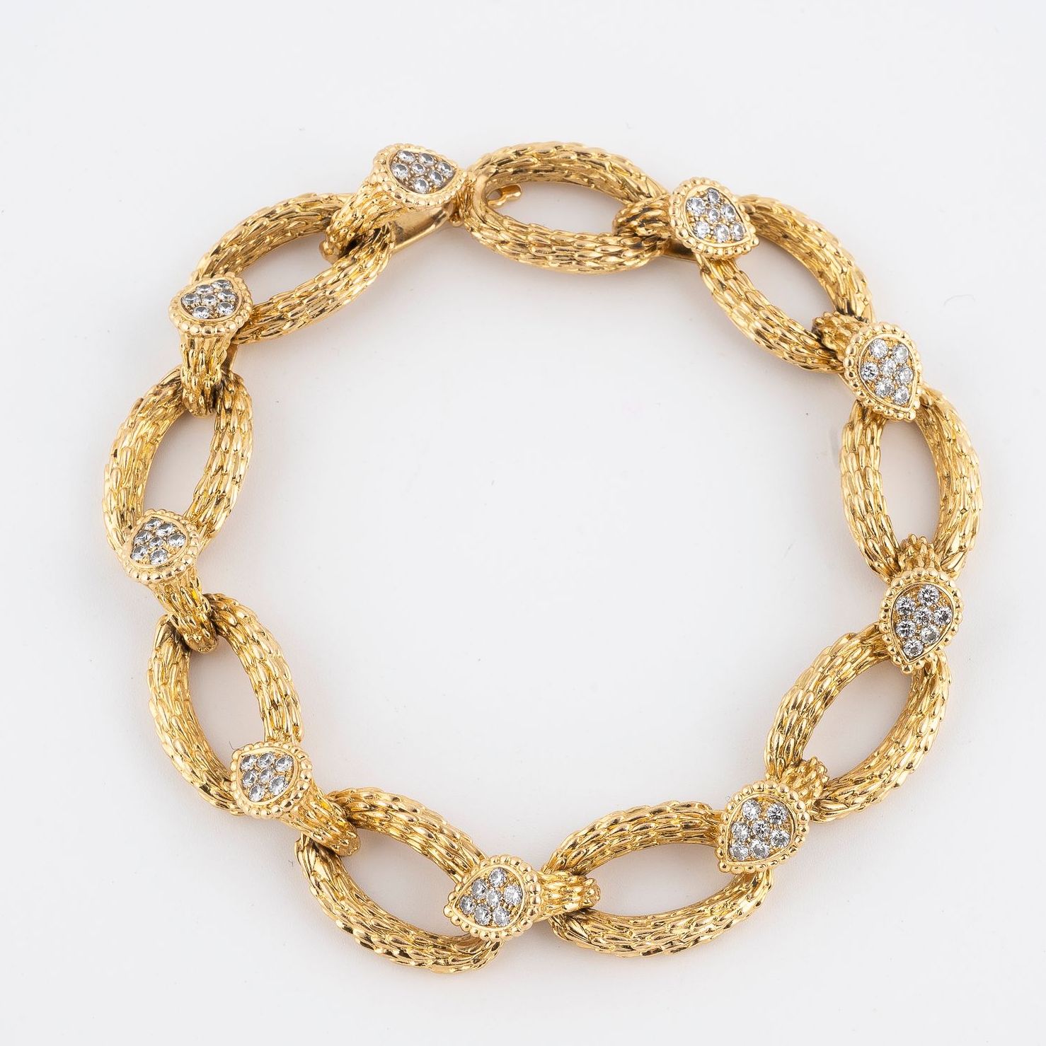 Boucheron, gold and diamond bracelet, Serpent model