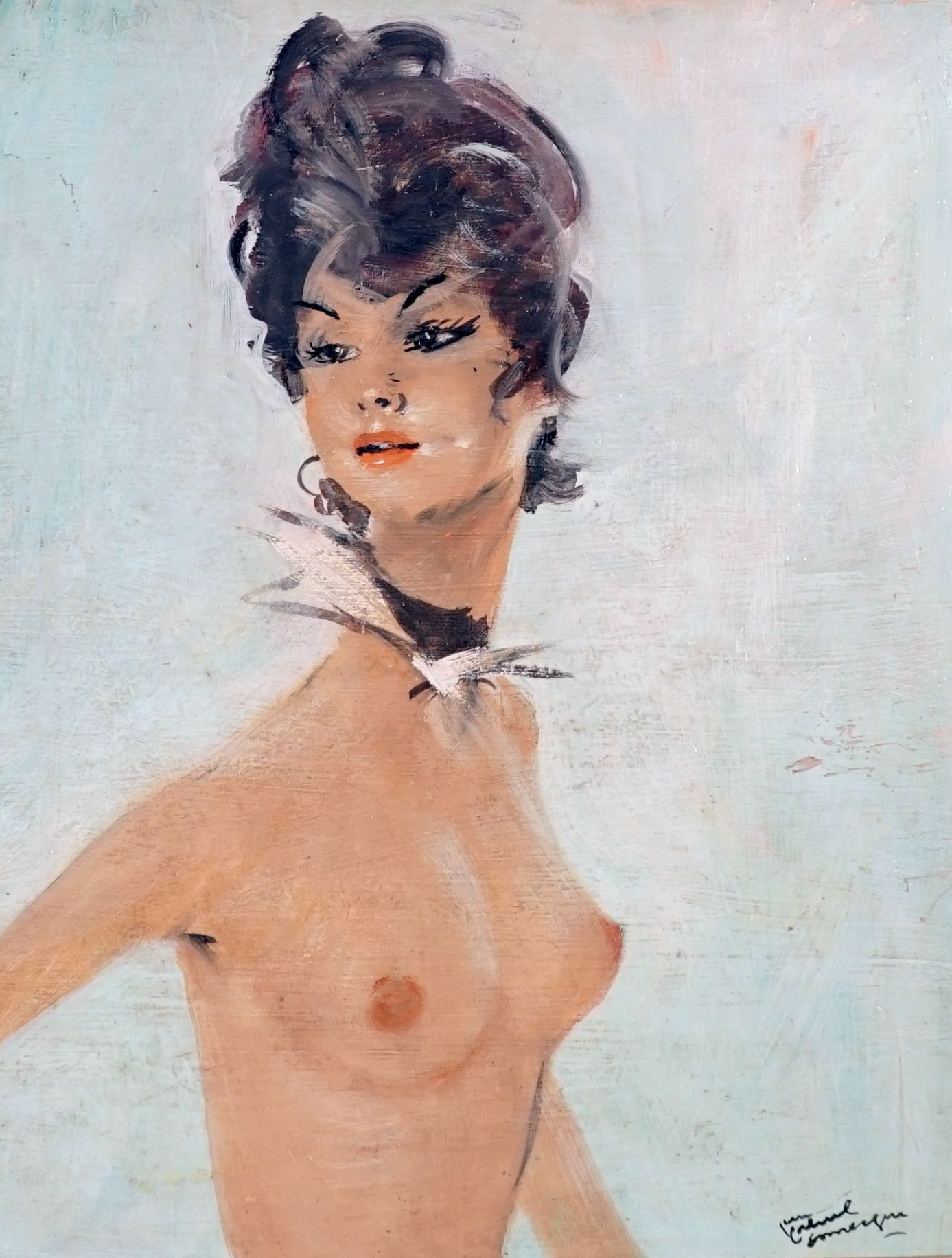 Domergue, oil on canvas