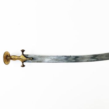 Indo-Persian Talwar sword, metal mounting
