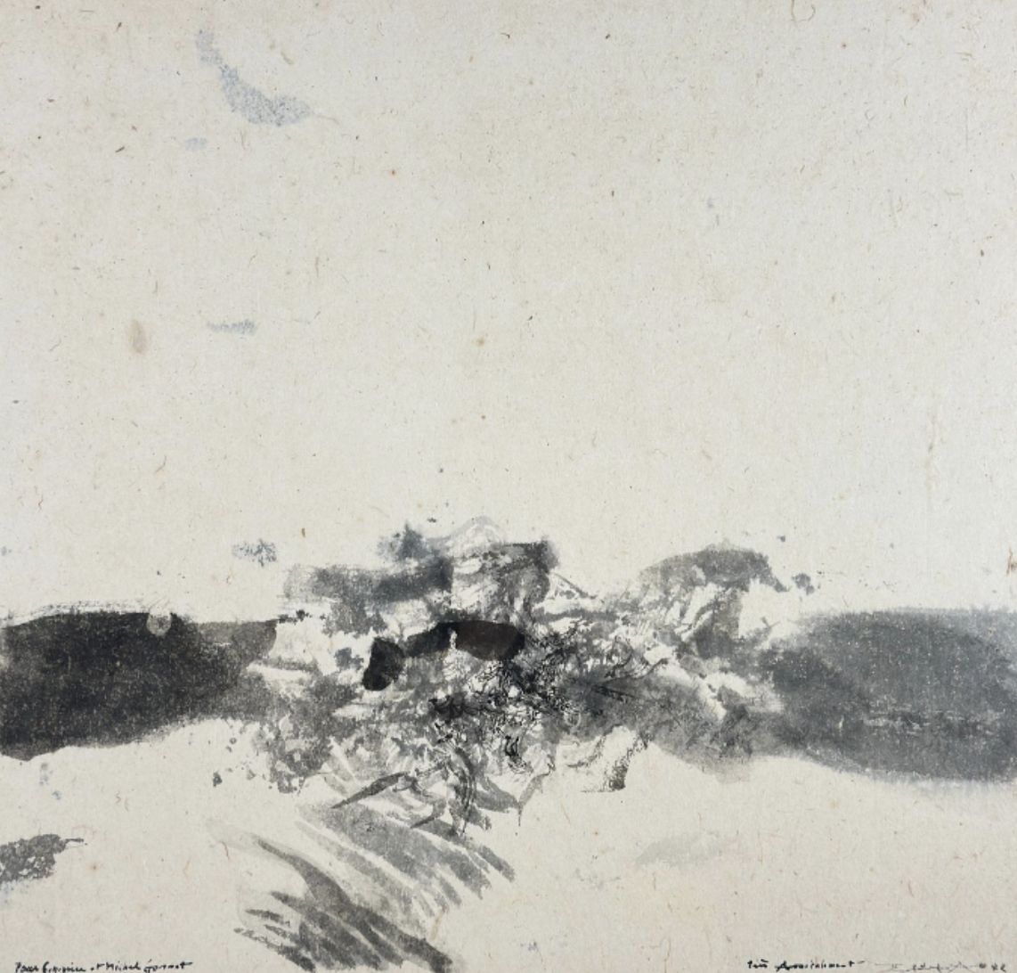 Zao Wou Ki, encre sur papier