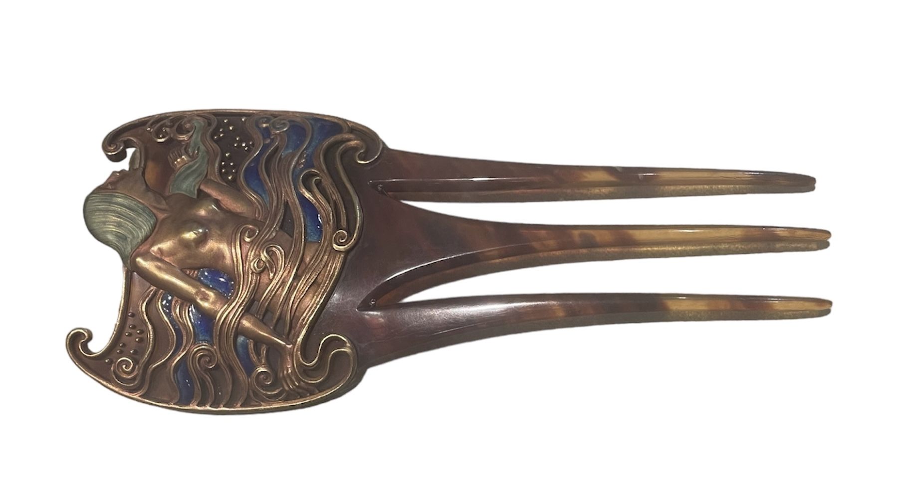 Vever, Naïade comb, by Eugène-Samuel Grasset, circa 1900