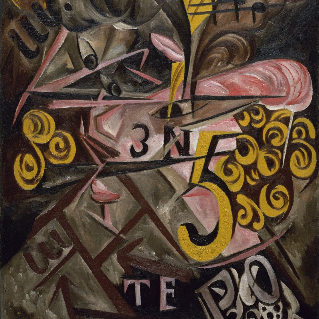 Natalia Gontcharova, huile sur toile