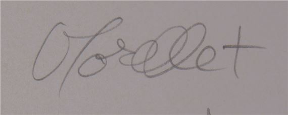 Signature of François Morellet