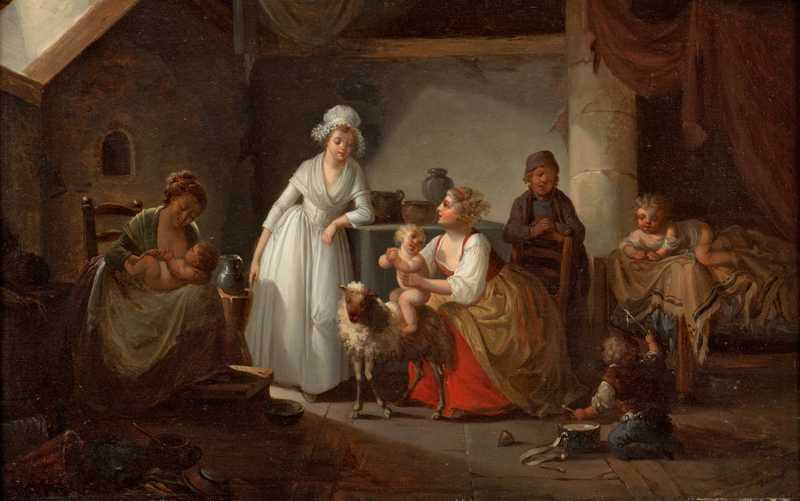 Louise Adéone Droling, huile sur toile