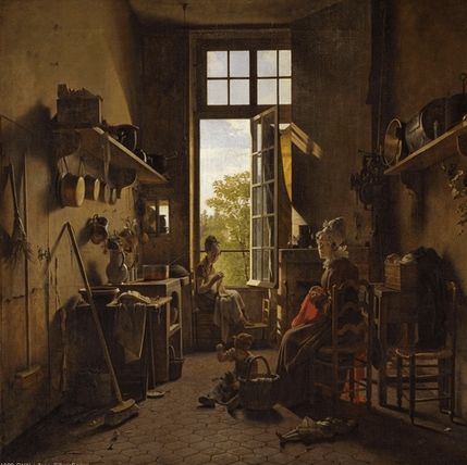 Louise Adéone Droling, huile sur toile