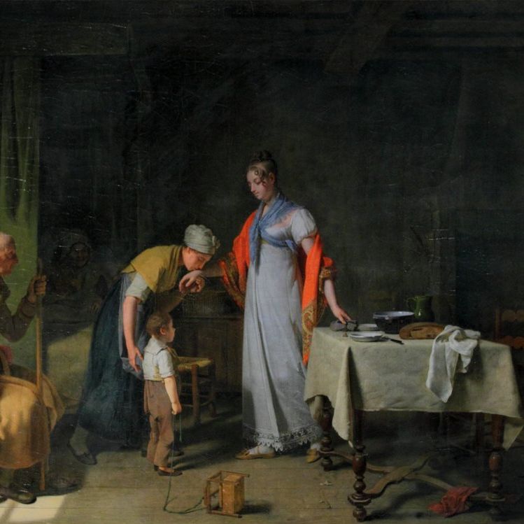 Louise Adéone Droling, huile sur toile