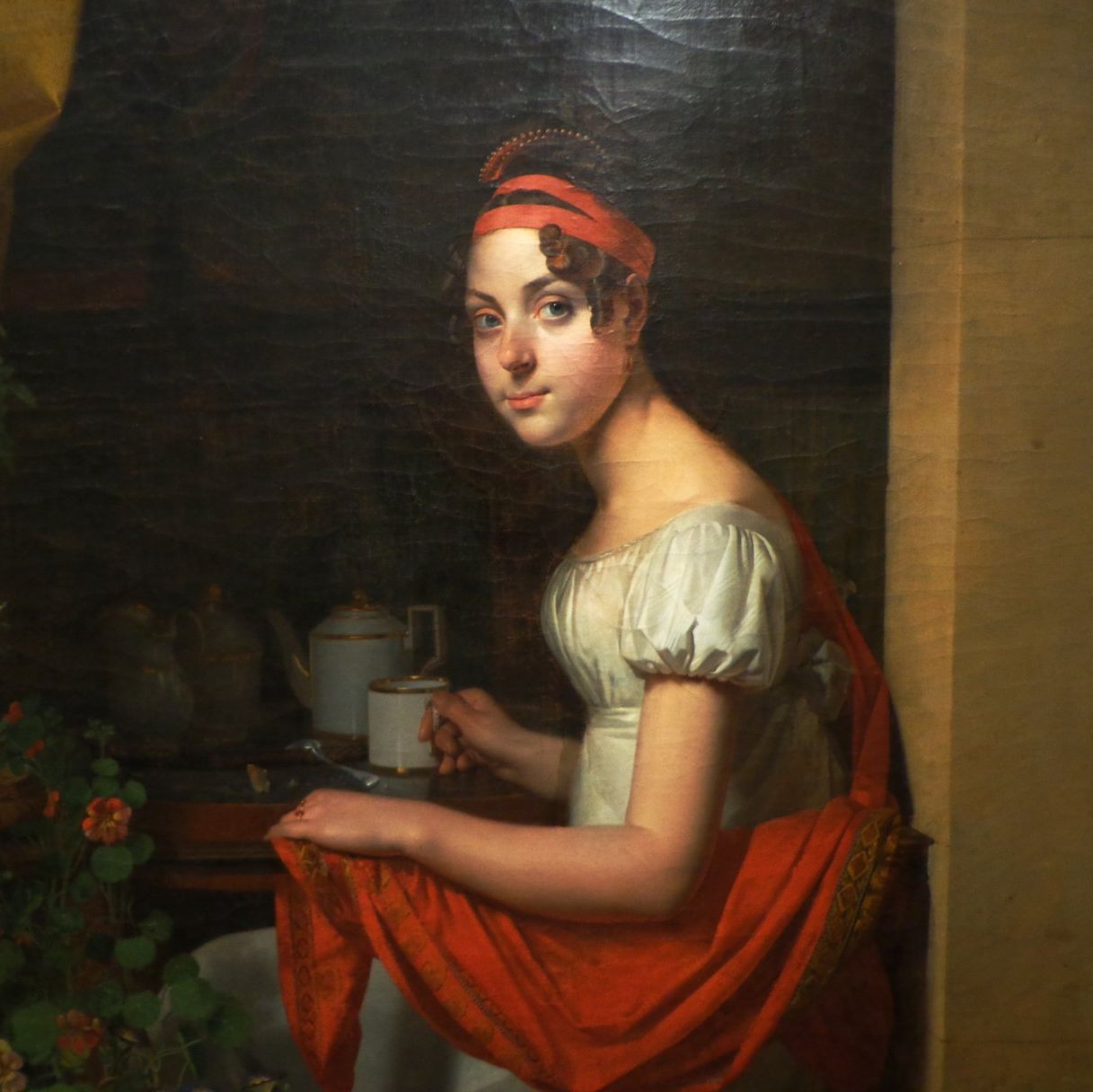 Louise Adéone Droling, huile sur toile