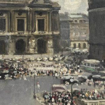Jules René HERVÉ (1887-1981) Paris, l'opéra Garnier Huile sur toile