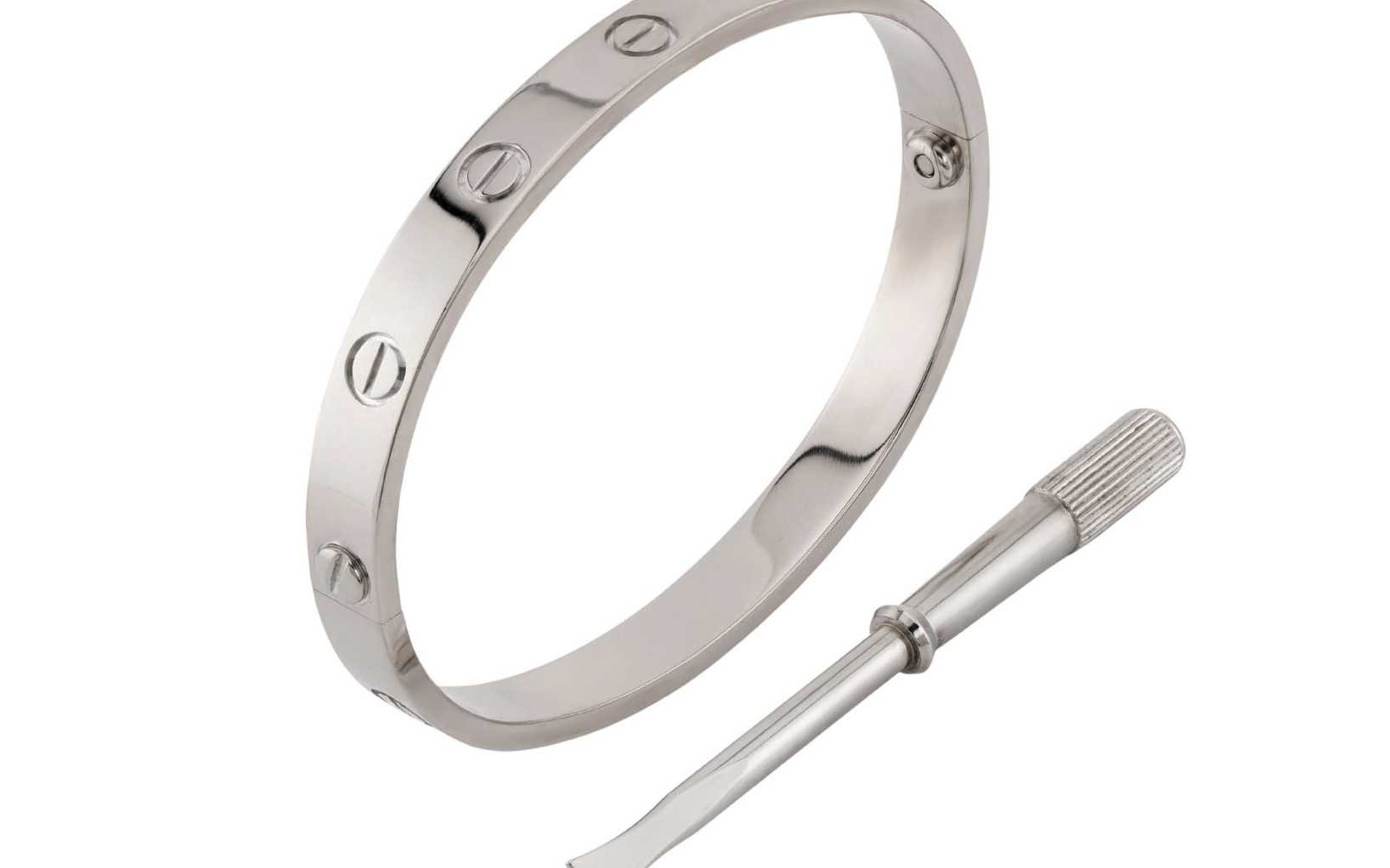 Cartier, bracelet Love en or blanc