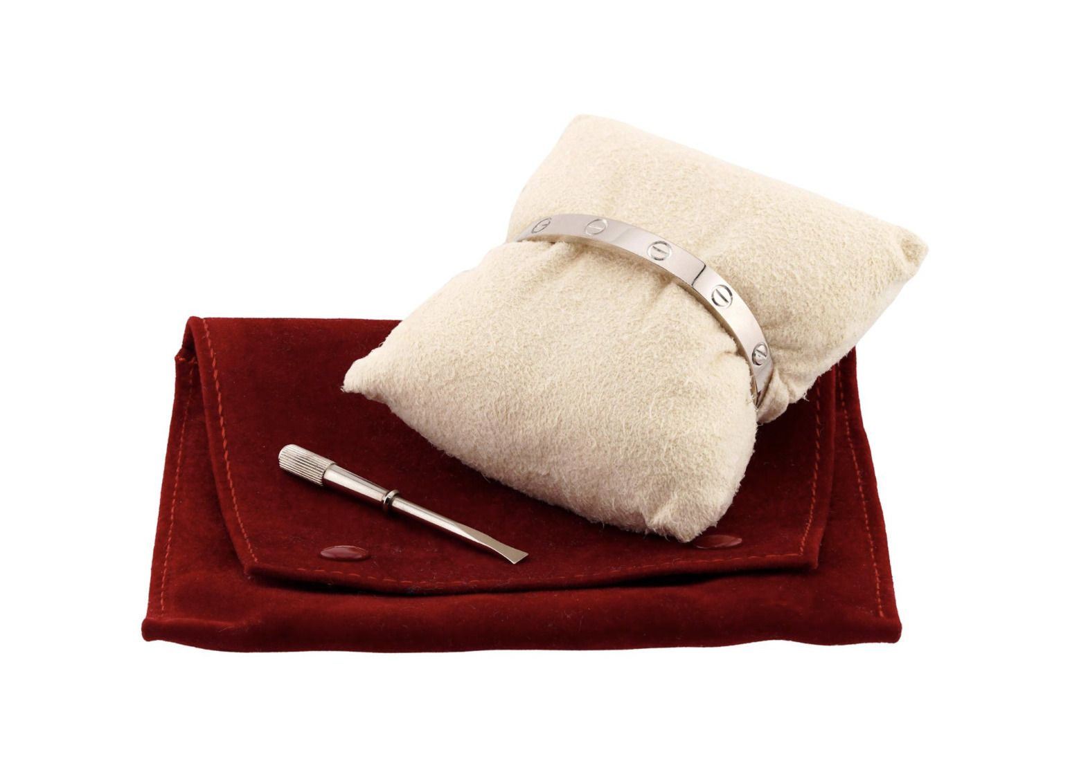 Cartier, bracelet Love en or blanc